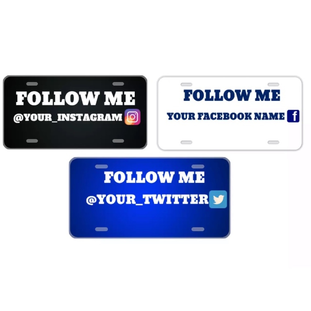 Add your Instagram, Facebook, Twitter names